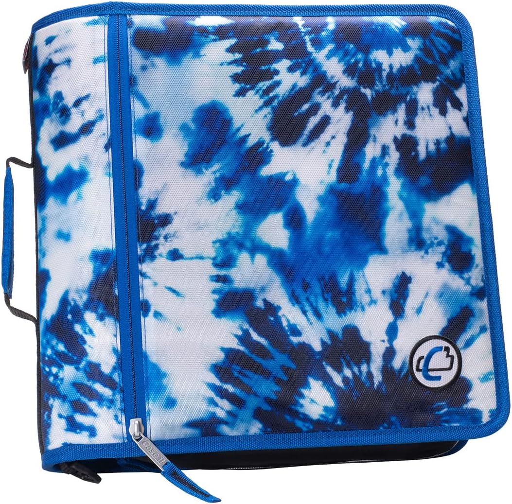 Caseit Zipper Binder, 3 Inch ORing, 6 Pocket Expanding