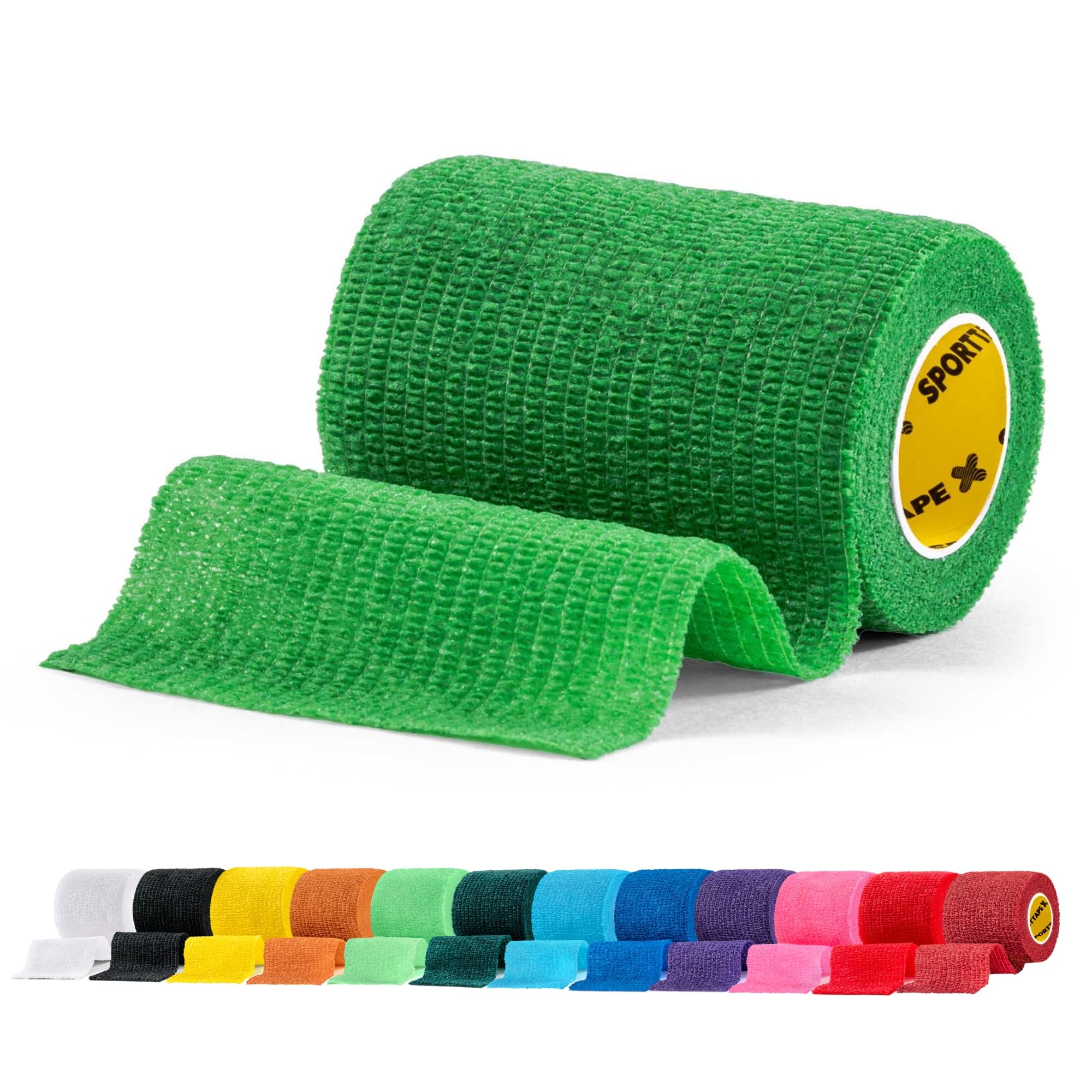 SPORTTAPE 6 Rolls Self-Adhesive Cohesive Bandage, 7.5cm x 4.5m, Beige - Compression & Vet Wrap for Dogs, Horses, Sports Stretch Tape for Football, Ankles, Joints, Fingers, Wrists & Sock Tape — view 25