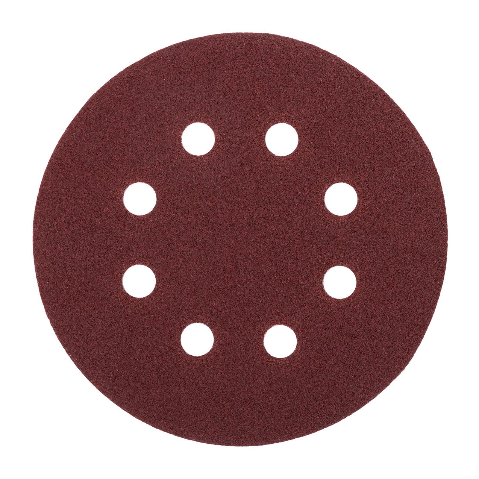 Schleifpapier 125mm Klett Set · P40 P60 P80 P100 P120 je 20 Stück · 8 Loch Schleifscheiben für Exzenterschleifer 125 · Schleifpads in Körnung 40 60 80 100 120 240