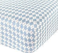 Vista 23 de Sábana ajustable de algodón tejido en jersey para cuna o cama para niño o niña, de Abstract