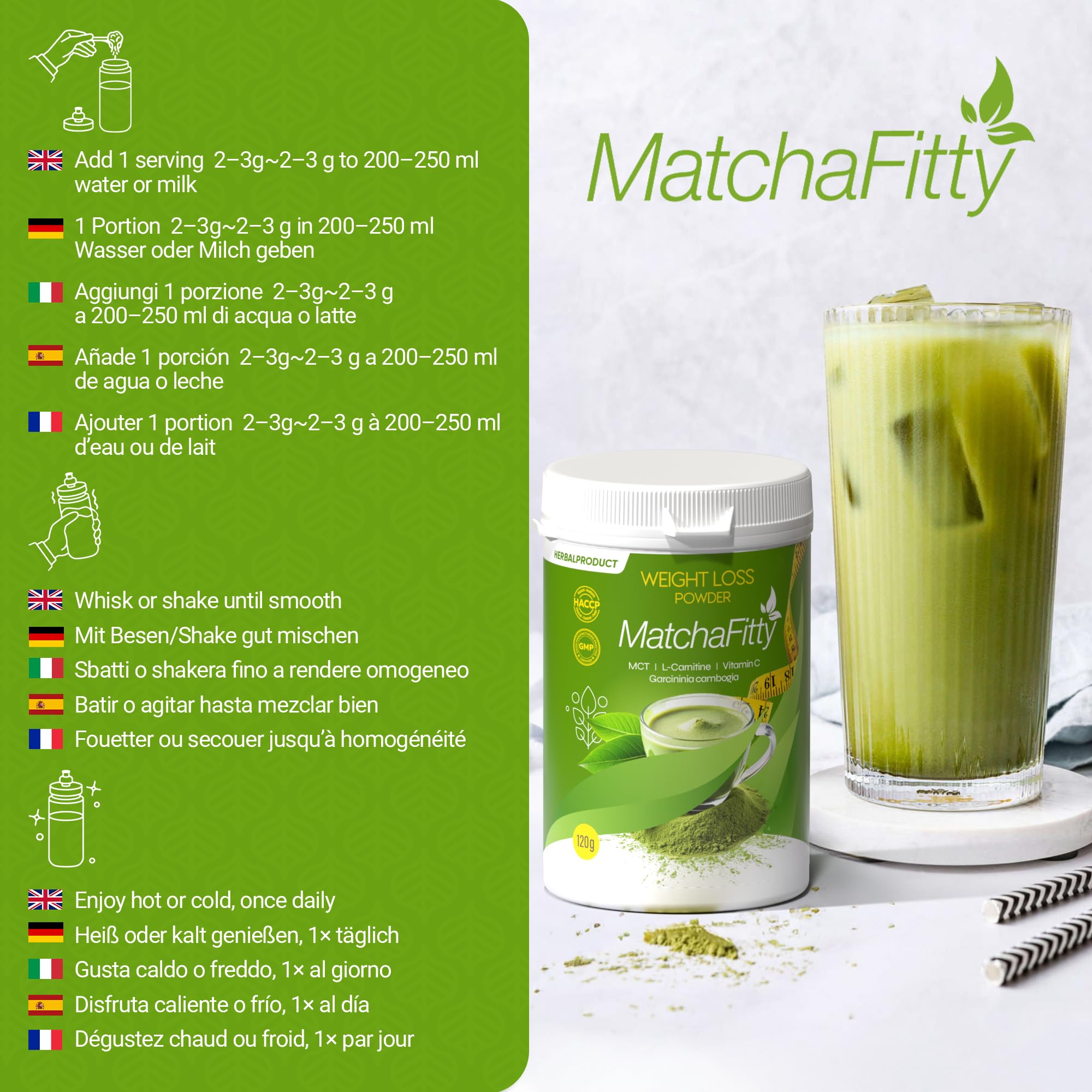 MatchaFitty 120 gram