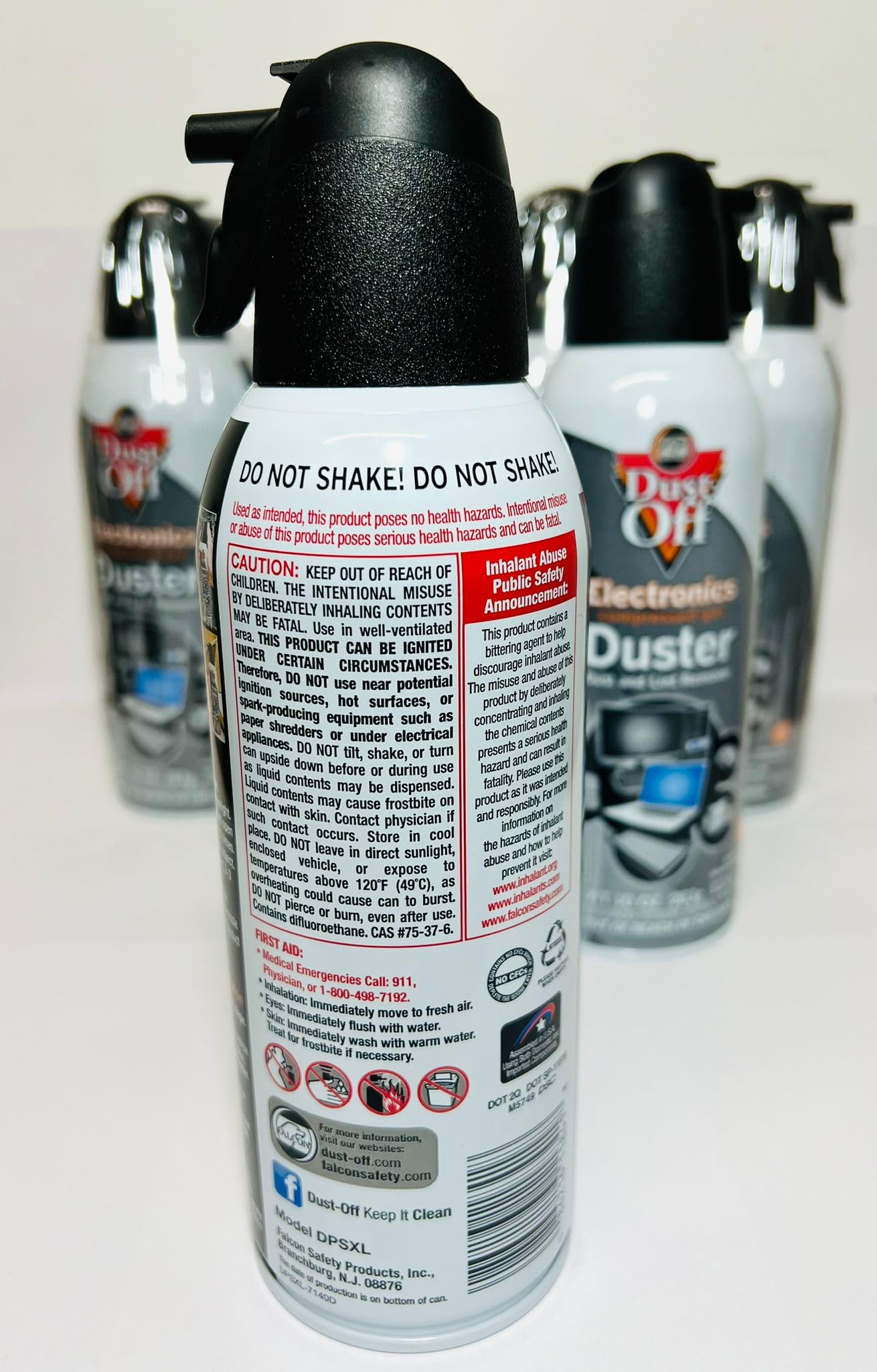 Dust-Off Disposable Compressed Air Dusters, 10 Oz Can, 6-Pack For Electronics & Keyboard Cleaning