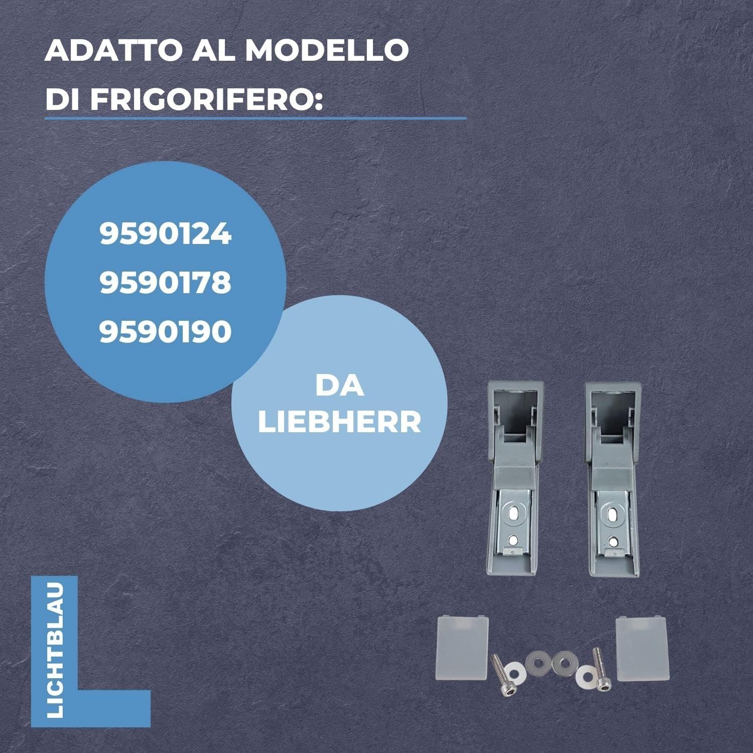 Cerniere Ricambio Per Frigo Liebherr | Set 2 Pezzi | Compatibili 9590124, 9590178, 9590190 - Foto 13