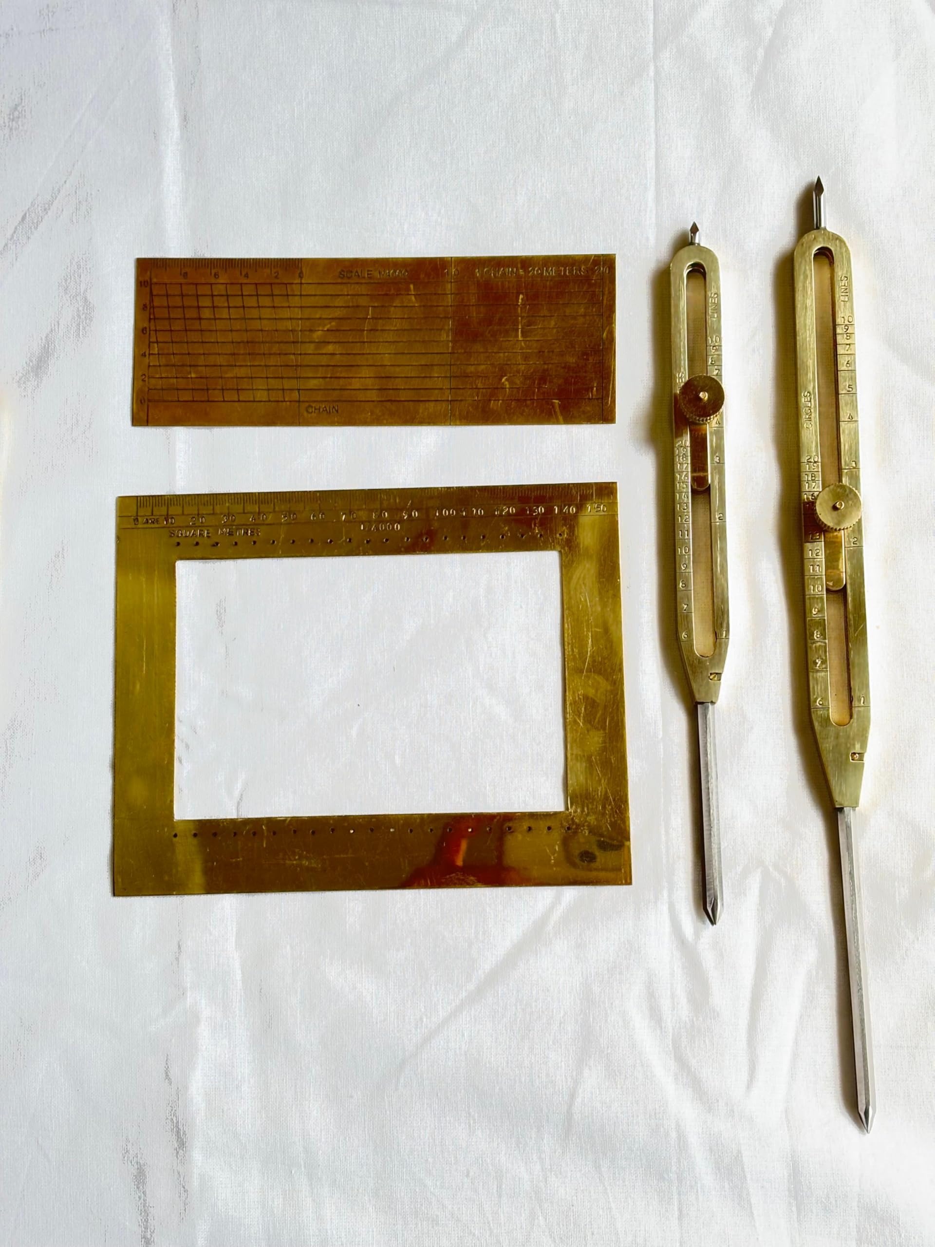 PATWARI SCALE COMBO SET LAND MEASURING SET (PACK OF 11) BY SUN INSTRUMENTS 4