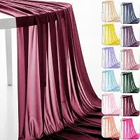 Tecido de chiffon de 152 cm da The Yard Tecido transparente pré-cortado para arco de casamento tecido drapeado cortina cachecol decoração de pano de fundo de festa decoração de teto (vinho, 1 jarda)