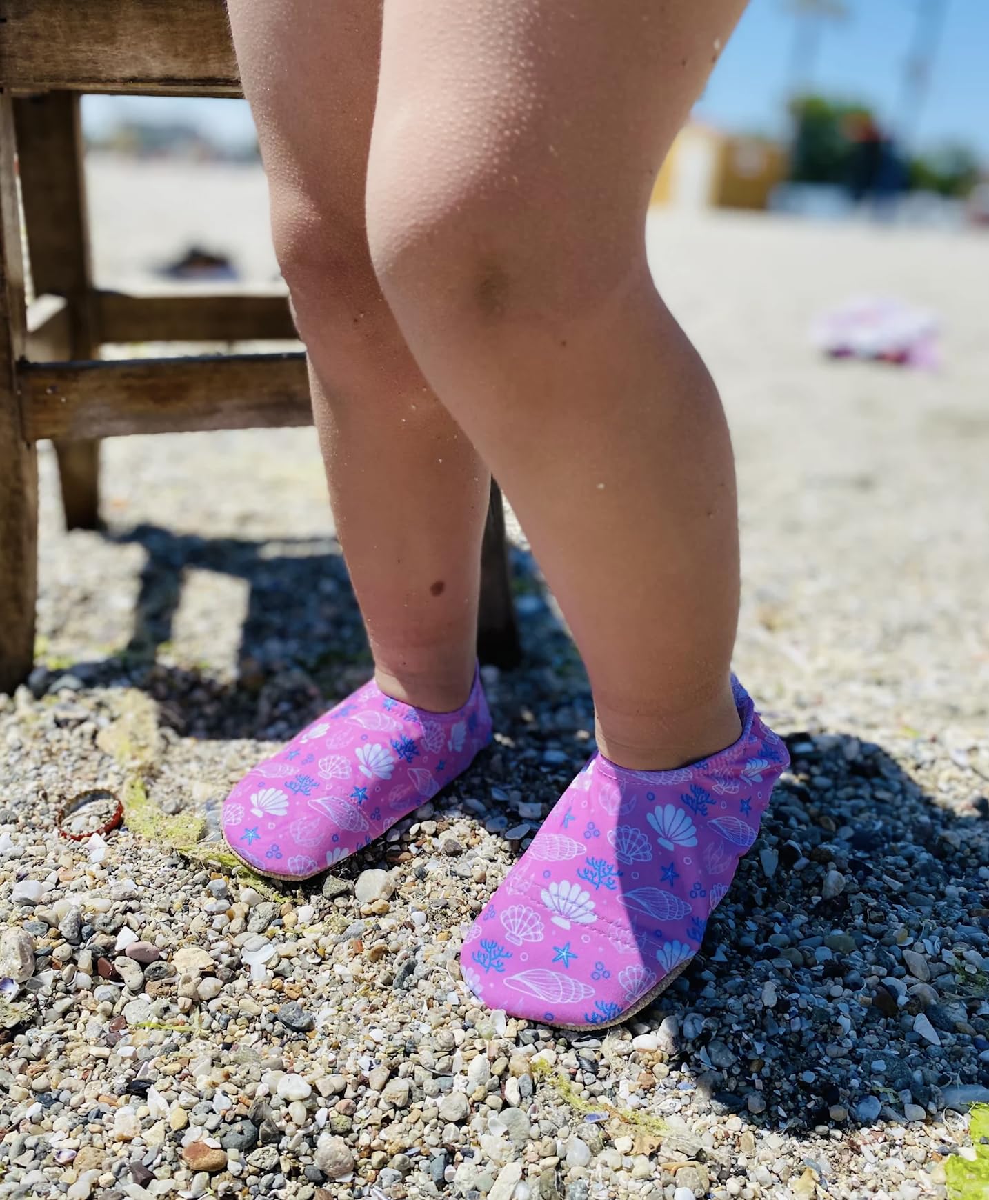 Chaussure de Plage, Chaussons de mer, Unisexe bébé, Chaussons de Piscine (Rose, Système Taille Chaussures EU, Enfant de Moins de 5 Ans, Numérique (intervalle), Moyen, 18, 20)
