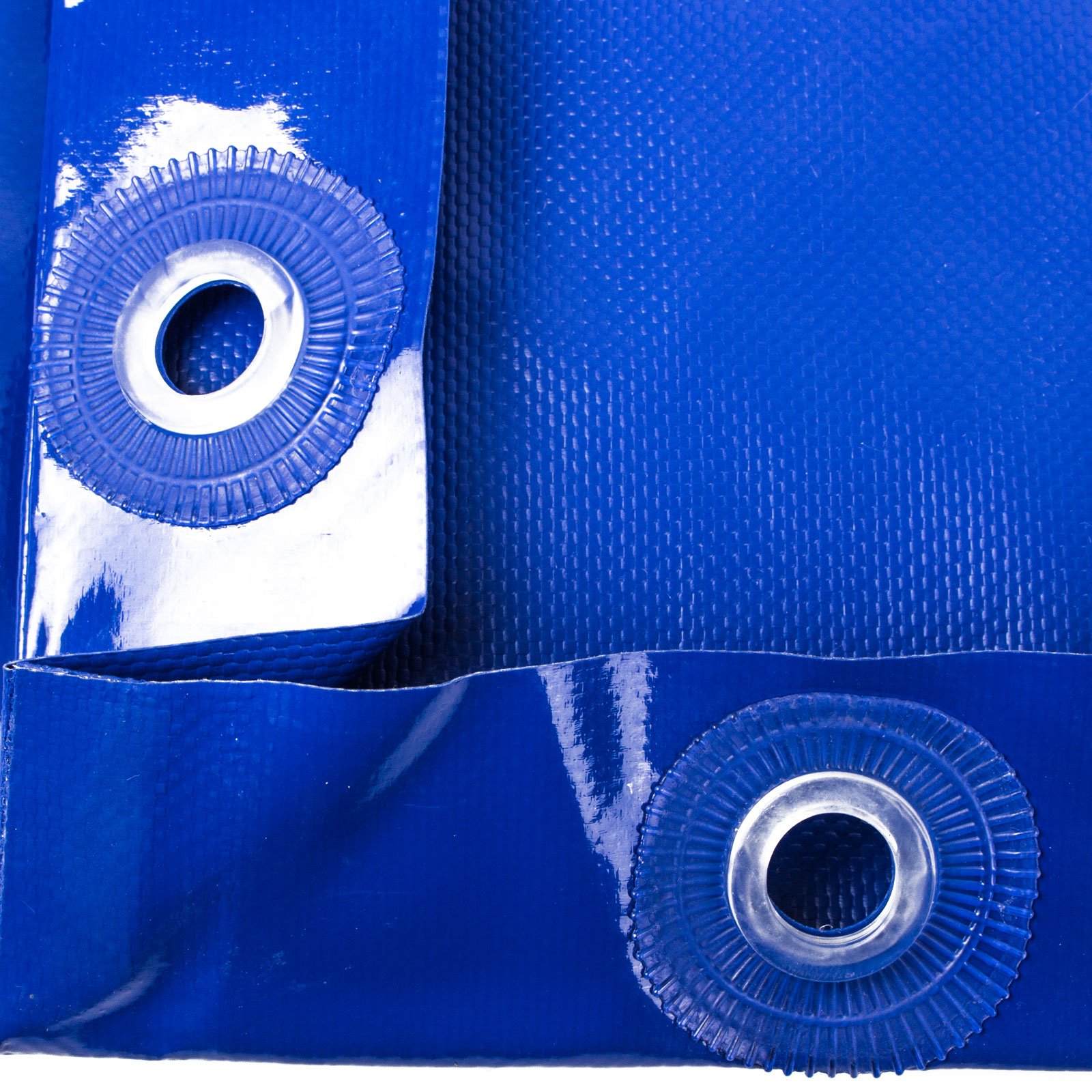 Deiwo® - Bâche plate bleue avec bande en caoutchouc | 2 tailles au choix convient à de nombreuses remorques