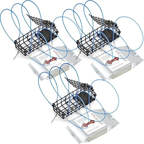 AirFly Heavy Surf 6-Loop Crab Trap for Fishing Poles Lead-Free, USA-Made, Premium Durable Loops Ideal for Dungeness, Blue, Rock Crabs Includes