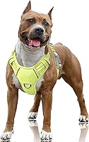 Vista 40 de BARKBAY Arnés para Perro Sin Tirones Talla Grande Arnés Reflectante para Perro con Clip Frontal y Asa de Control Fácil para Caminar Entrenar Correr