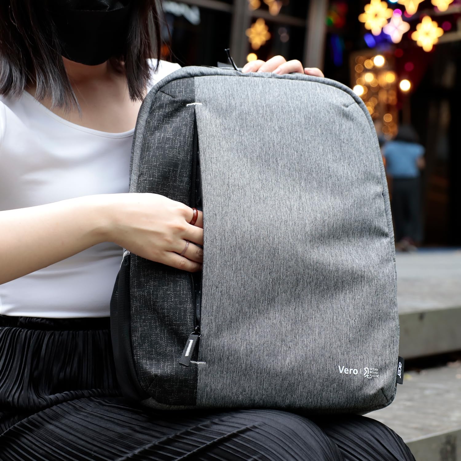 acer OBP Backpack, Gray/Black, Pack of 1