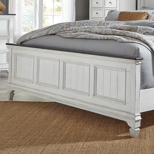 Miniatura 12 de Liberty Furniture Industries Allyson Park - Cama King con panel (32.7 x 34.6 x 24.4 in), color blanco