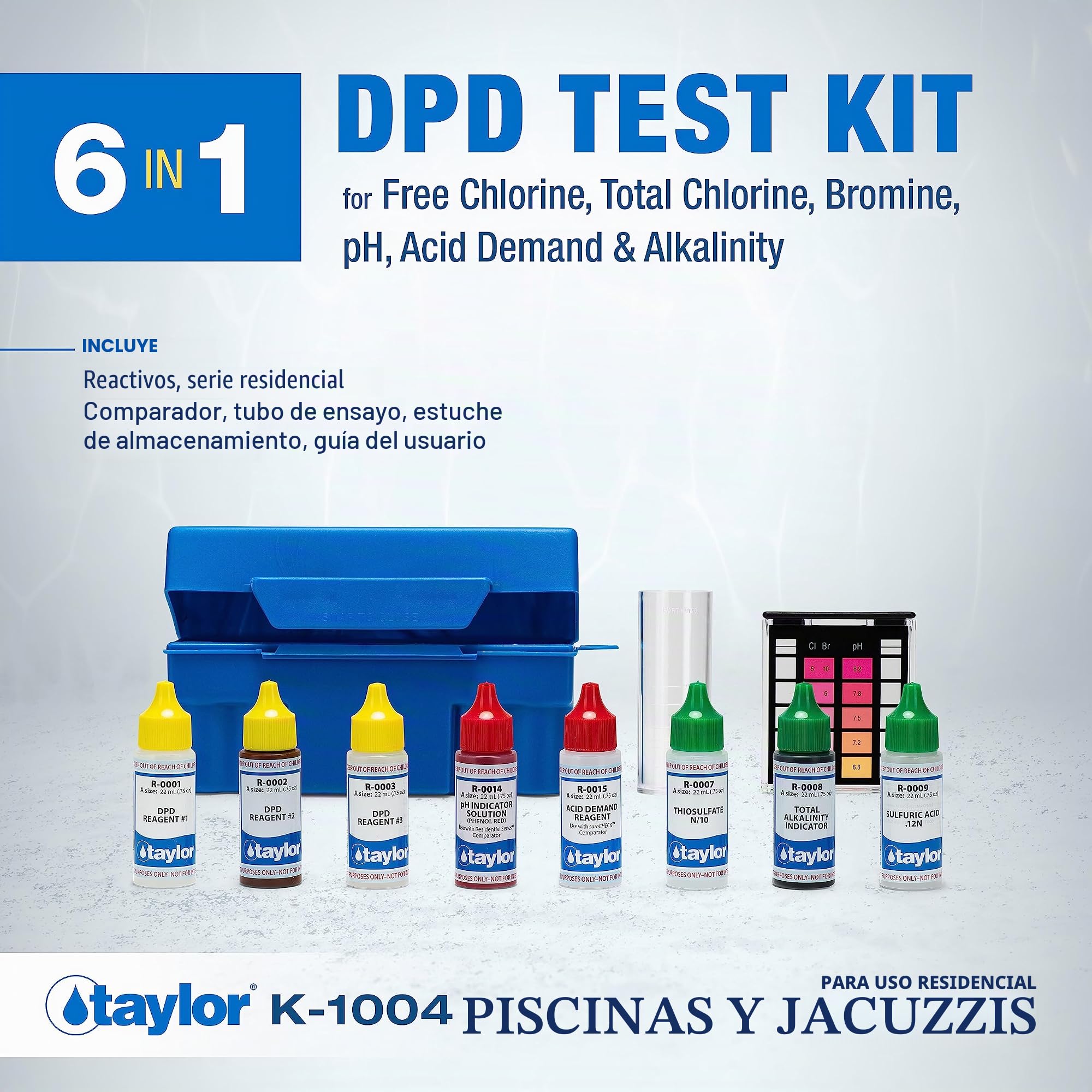 Taylor troubleshooter DPD piscina y Spa Kit de prueba de agua – K-1004