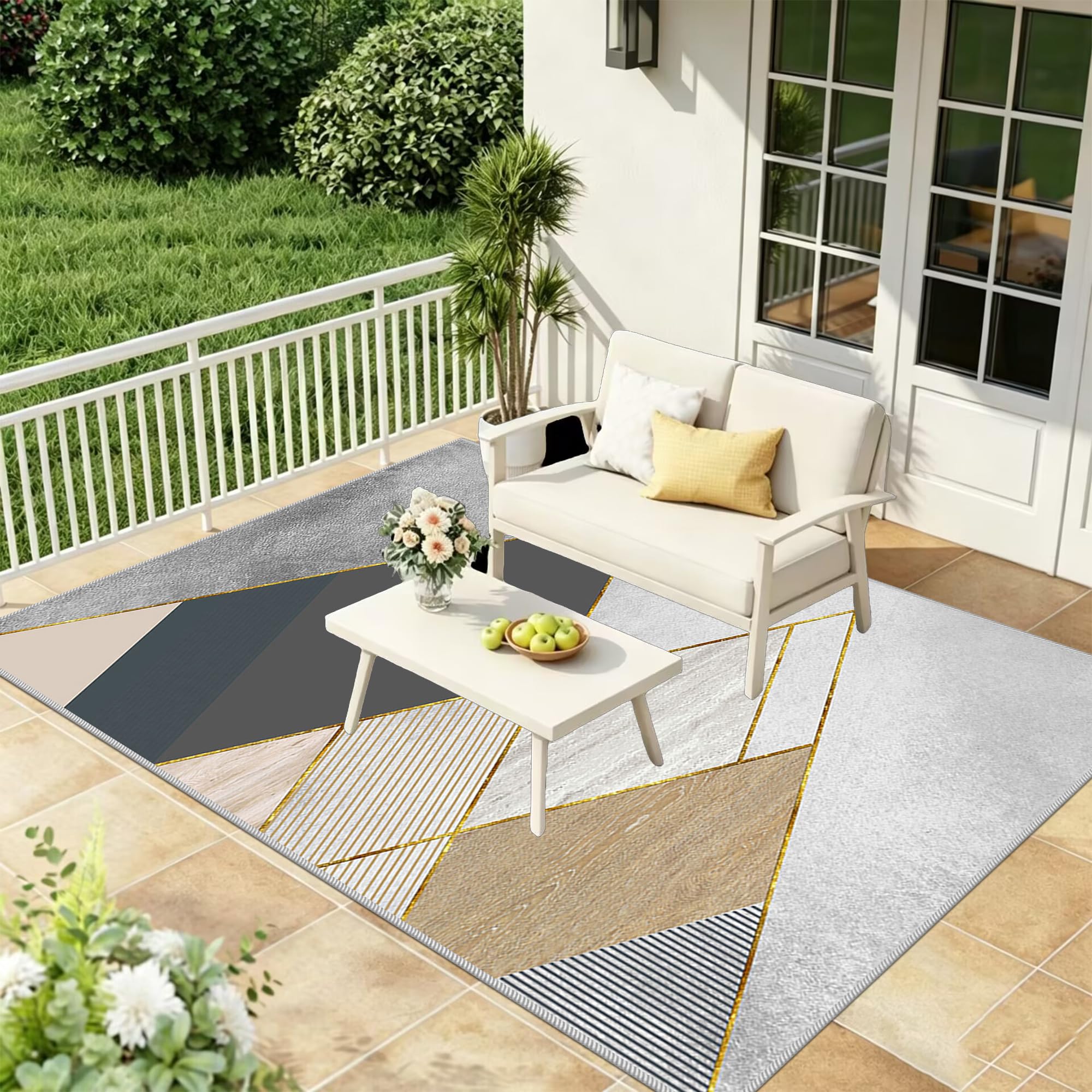 Tapis lavable en machine et antidérapant pour cuisine 90x140