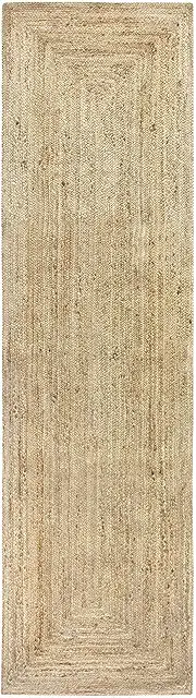 HAMID Jute Runner Rug - Natural Color 80x300 cm, 100% Jute Fiber