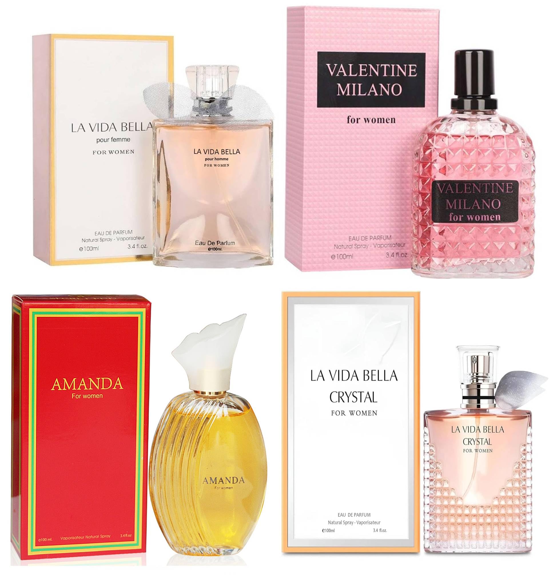 Amazon.com : META-BOSEM 4-Pc Perfume Collection Fragrance for