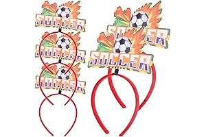 LUOZZY 5-Pack Soccer Fans Flame Headpiece