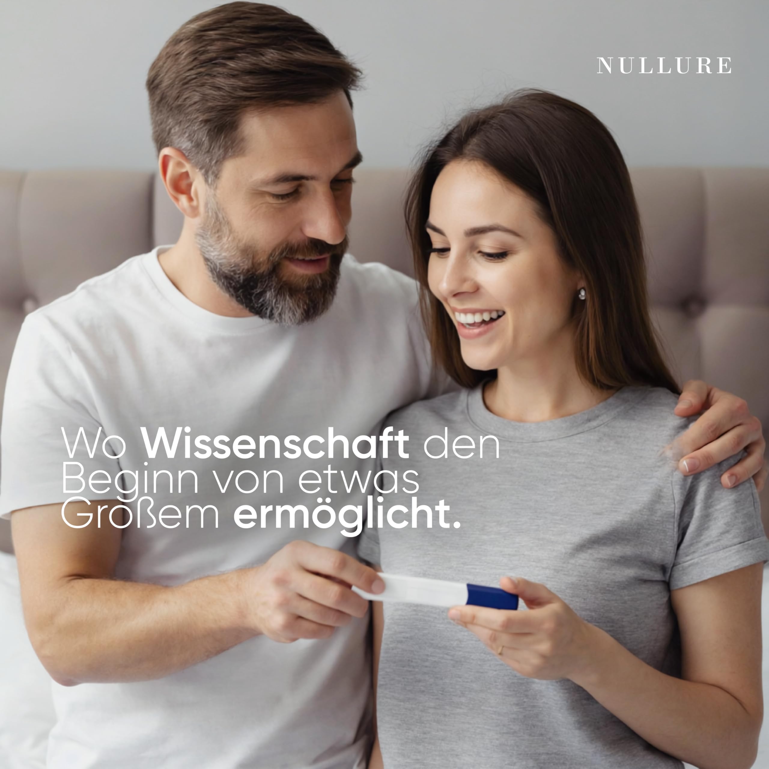 Nullure Fertilität Mann | Unabhängig getestet | L-Carnitin + CoQ10 + L-Arginin + Zink | Kinderwunsch Männer | Fertility for Men | 120 Stück 2 Monat | Hergestellt in Barcelona