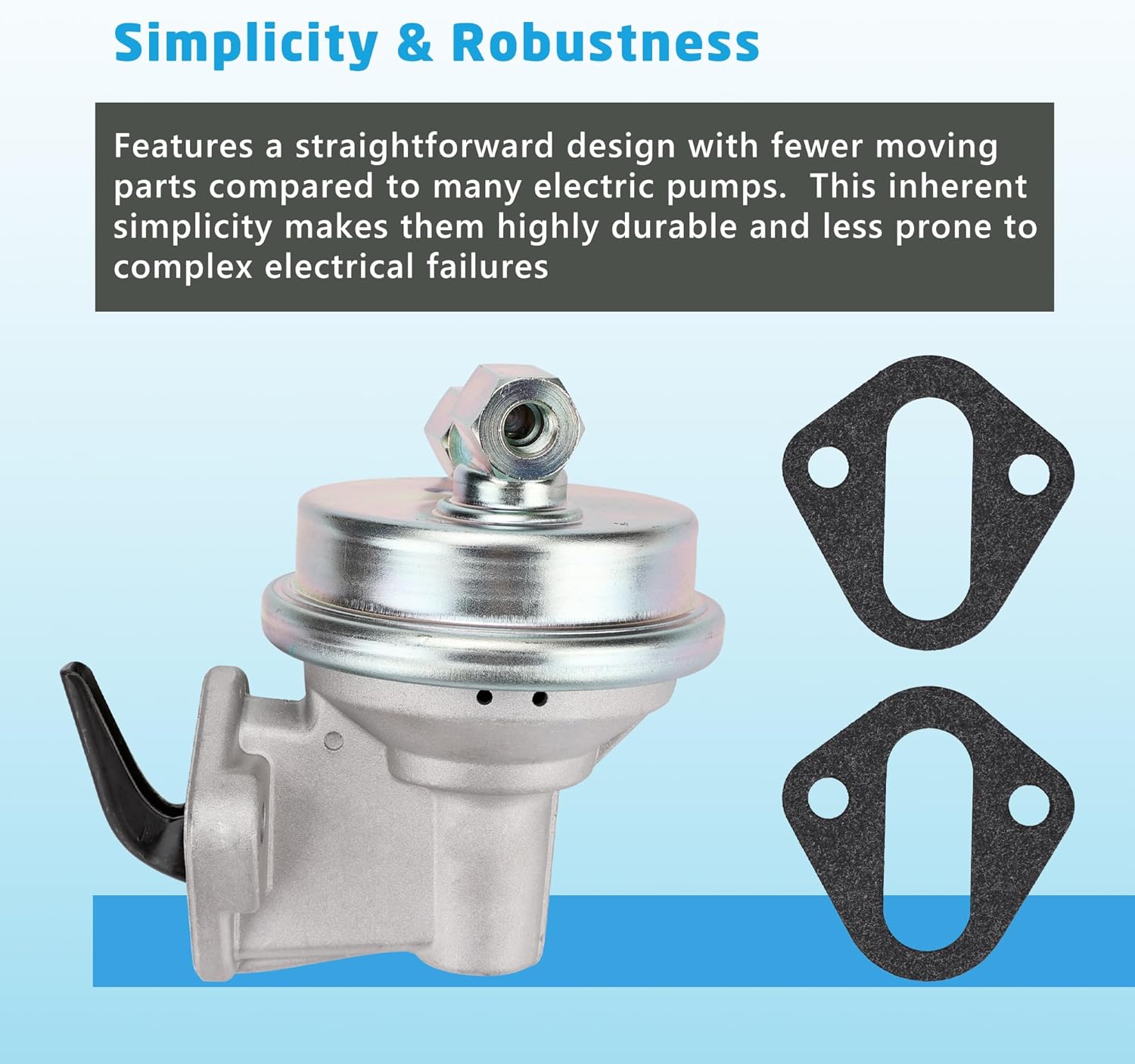 Mechanical Fuel Pump Compatible with 216 235 236 261 Chevy 6 Cylinder, Compatible with Chevrolet 1500, Bel Air, Corvette, Del Ray