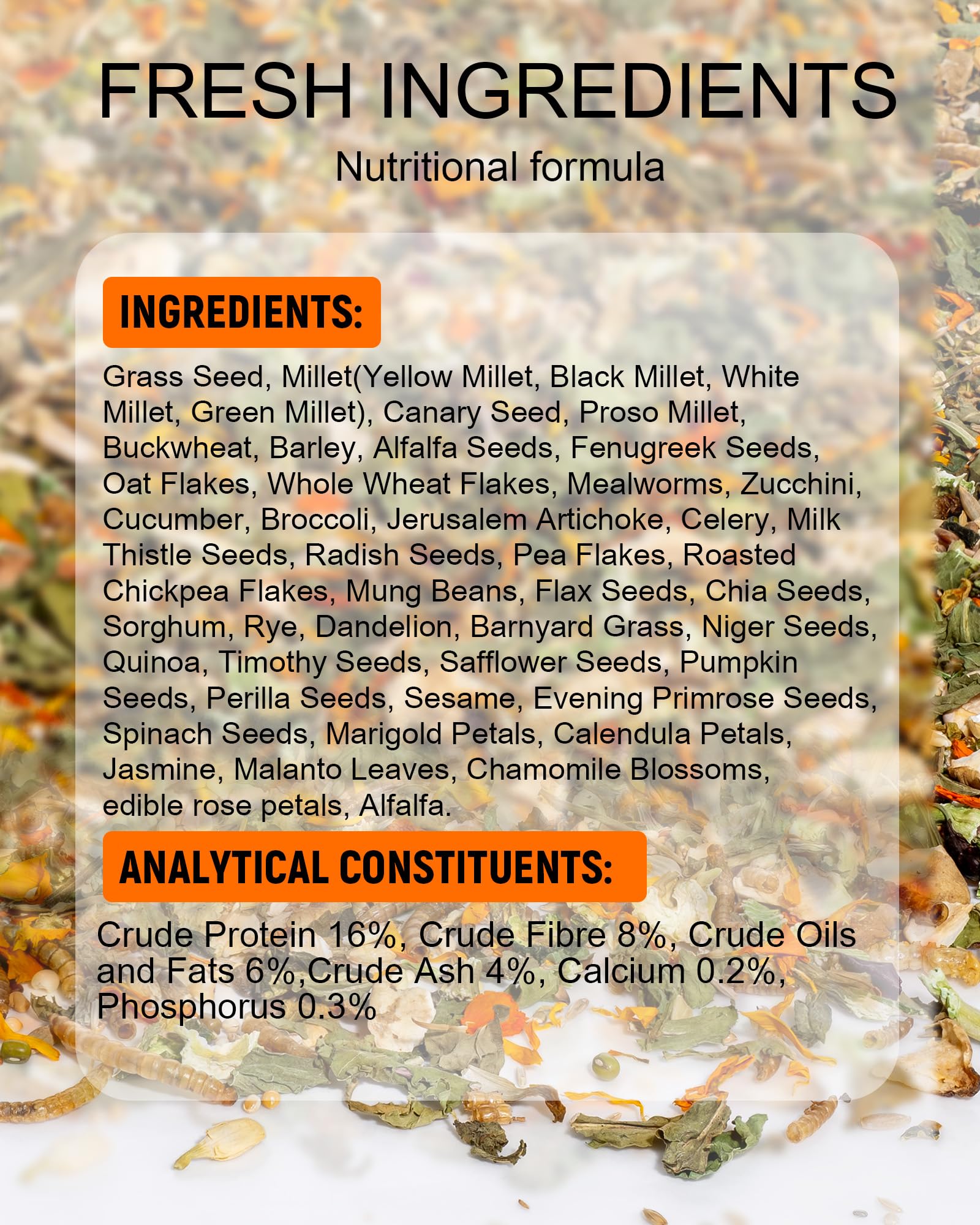 Niteangel Hamster Food & Treats Toy - Small Animal Natural Food for Syrian Golden Dwarf Robo Hamsters or Other Small-Sized Pets