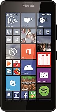Microsoft Lumia 640 LTE 8GB 4G Black smartphones Single SIM Windows Phone MicroSIM GSM WCDMA LTE 