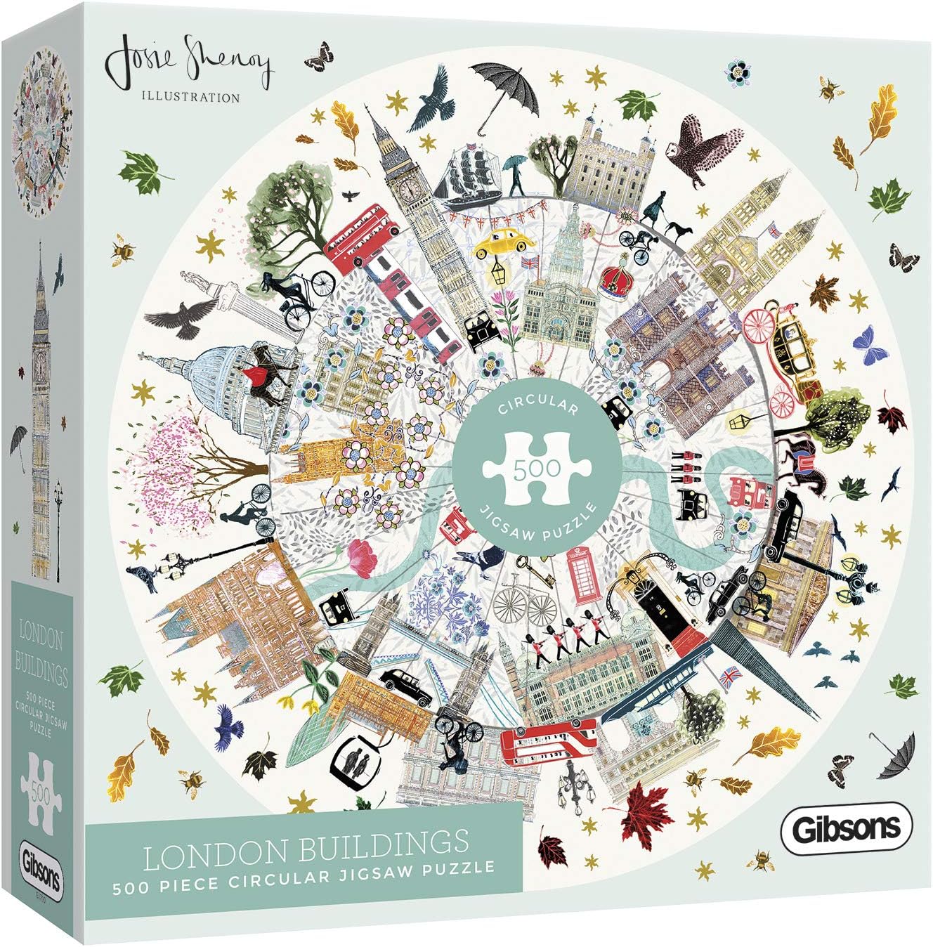 London Buildings 500 Piece Jigsaw Puzzle | Sustainable Puzzle for Adults | Premium 100% Recycled Board | Great Gift for Adults | Gibsons Games