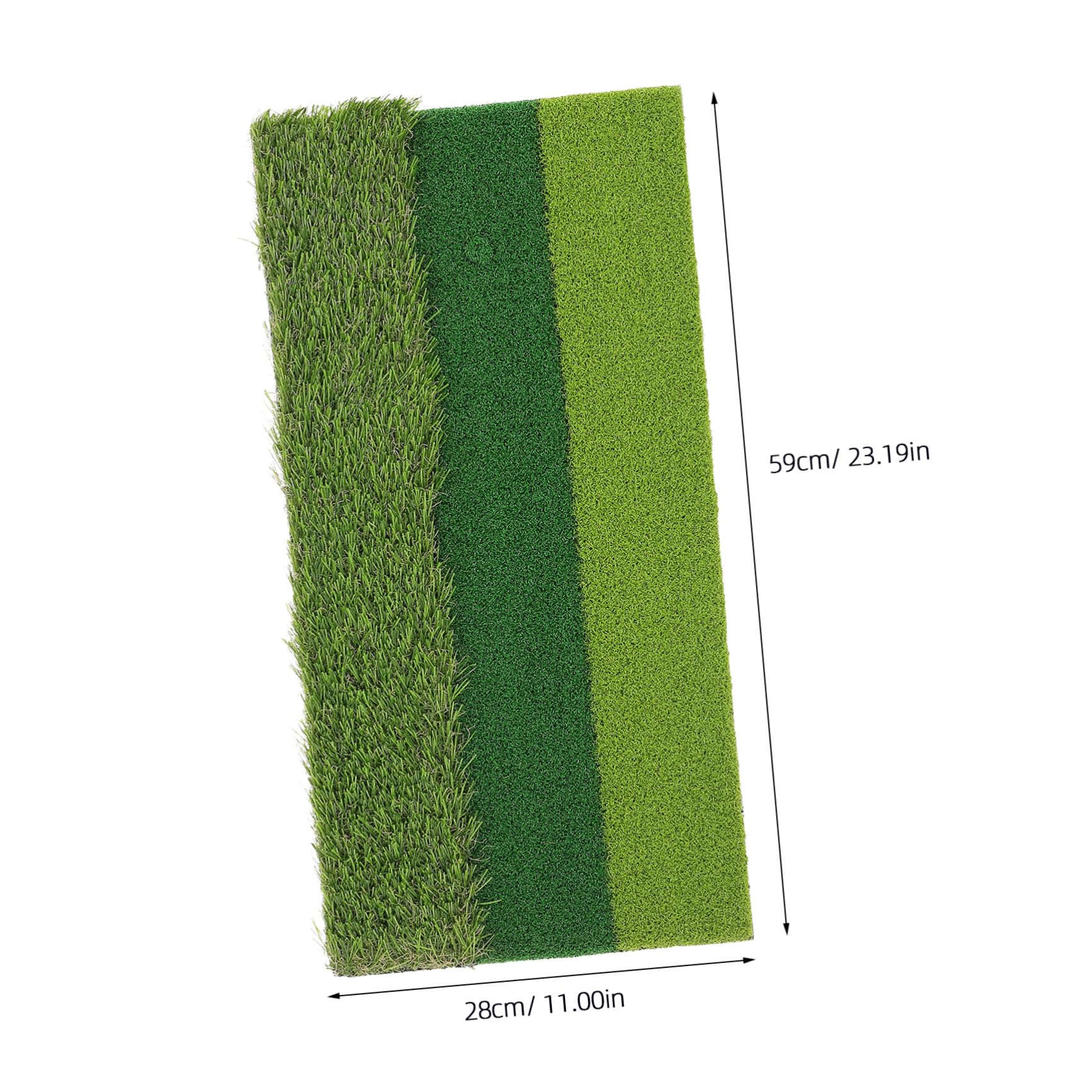NAMOARLY 3-Color Golf Hitting Mat 30x60 Realistic Turf Indoor/Outdoor Practice Pad Swing Mechanics Trainer