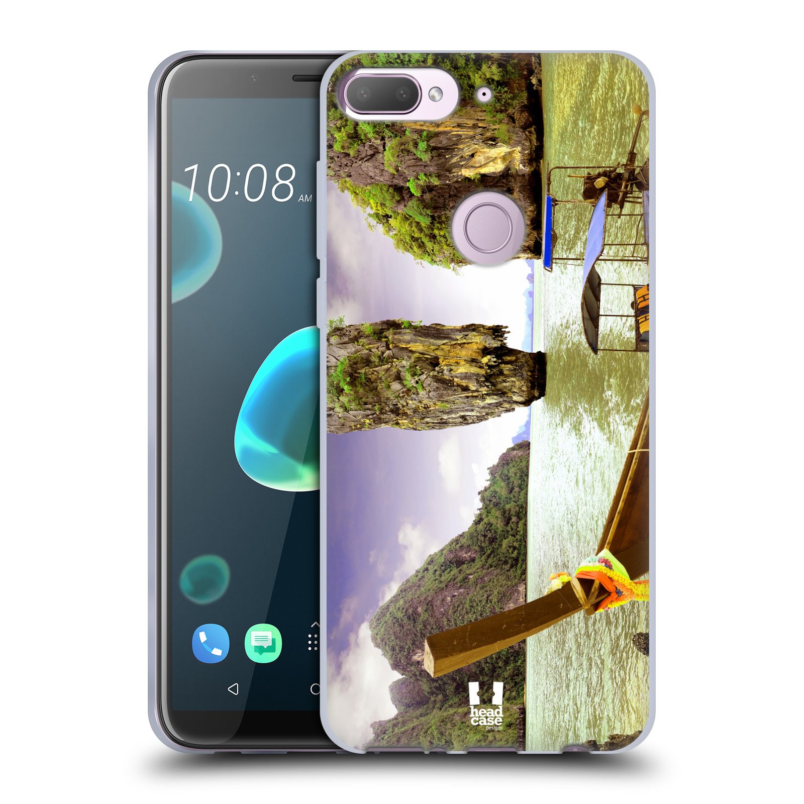 Head Case Designs Khao Phing Kan Thailand Best Of Places Soft Gel Case Compatible for HTC Desire 12 Plus