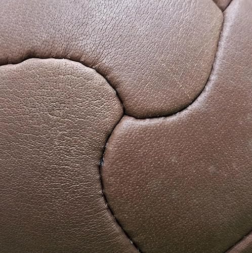 Miniatura 6 de Fútbol de cuero de la Copa del Mundo de 1950, réplica de pelota de cuero antigua, pelota de fútbol vintage cosida a mano, pelota de fútbol vintage,