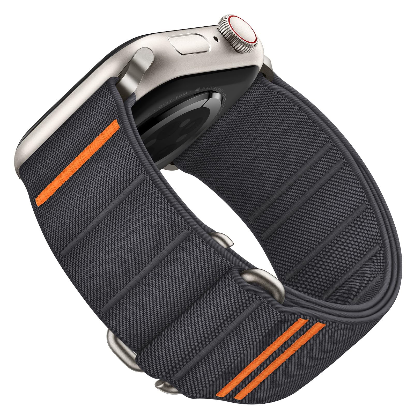 SuitisbestElastic Nylon Sport Band with S-Hook, Compatible with Apple Watch 49mm, 45mm, 44mm, 42mm, 41mm, 40mm, 38mm, for iWatch Series Ultra/SE/9/8/7/6/5/4/3/2/1
