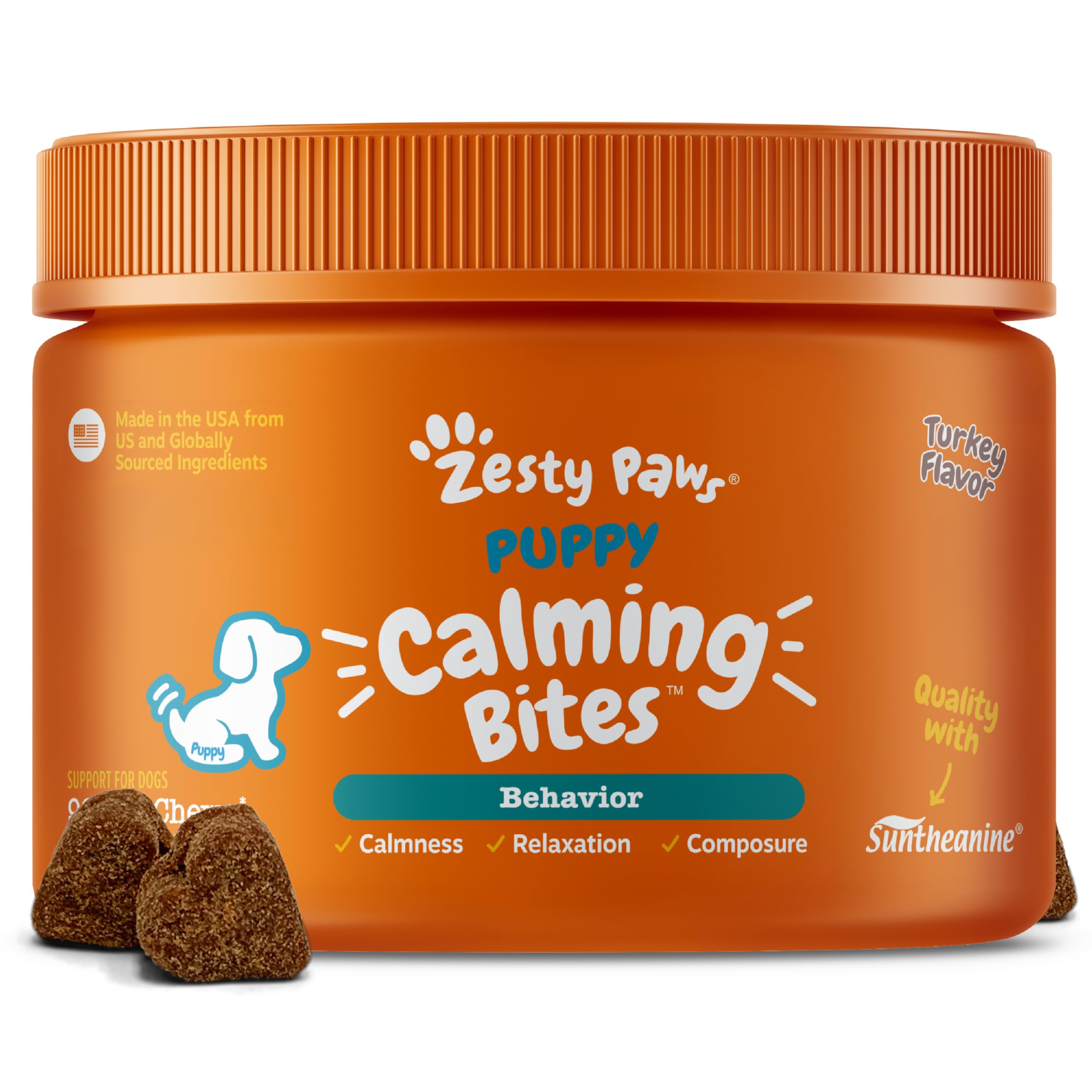 Zesty Paws Calming Chews for Dogs - Puppy Bites