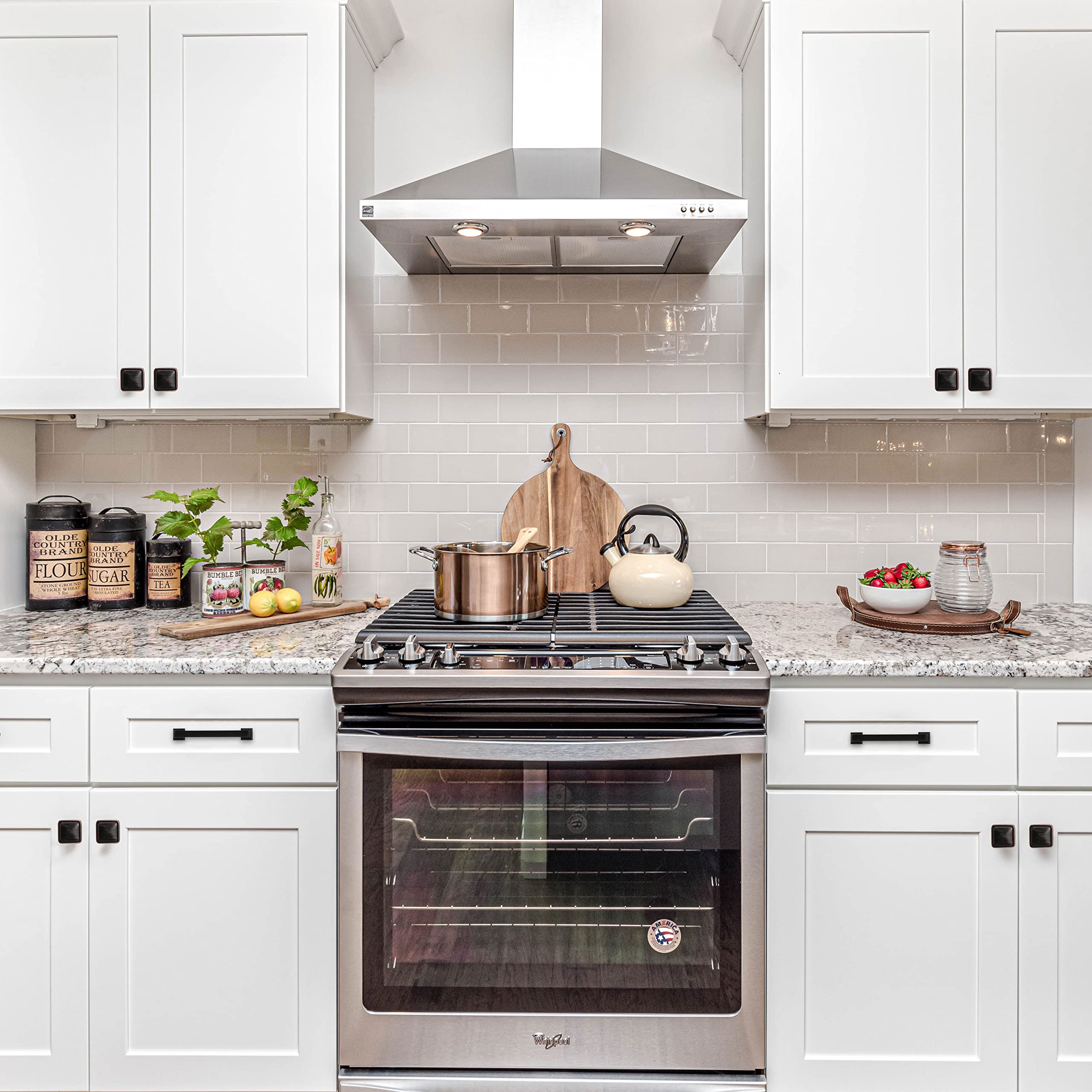 COTYKILEY Tiradores de armario de cocina, 177 mm, 10 unidades
