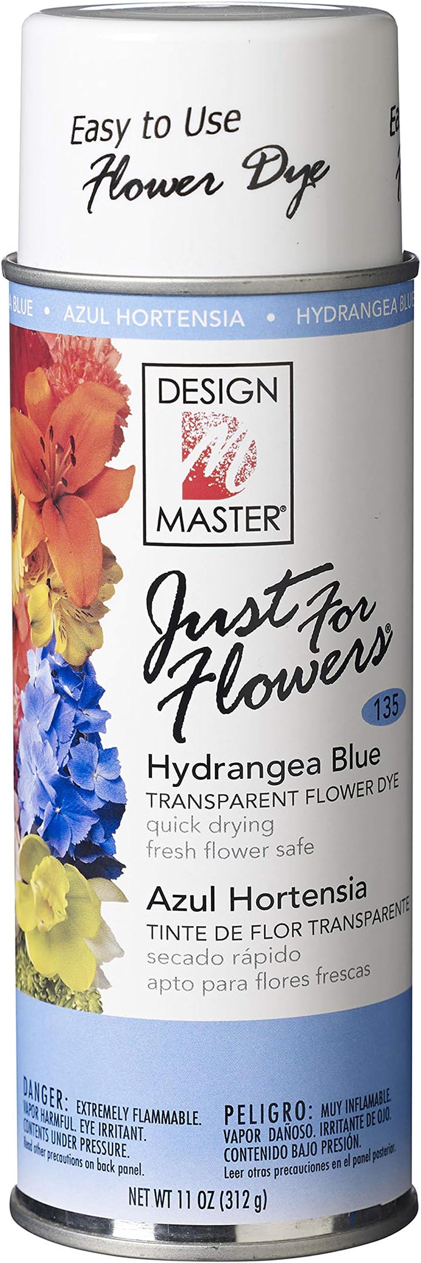Design Master 135 Hydrangea Blue Just for Flowers, 11 oz