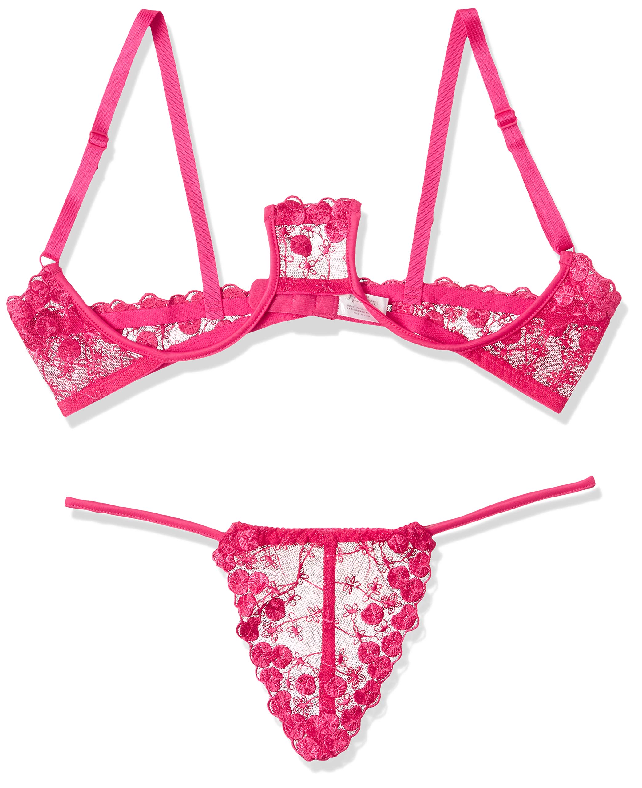 4*9様 Ravijour レースカットブラ・Tバック チョーカーセット レッド 4*9様 Ravijour レースカットブラ・Tバック チョーカーセット