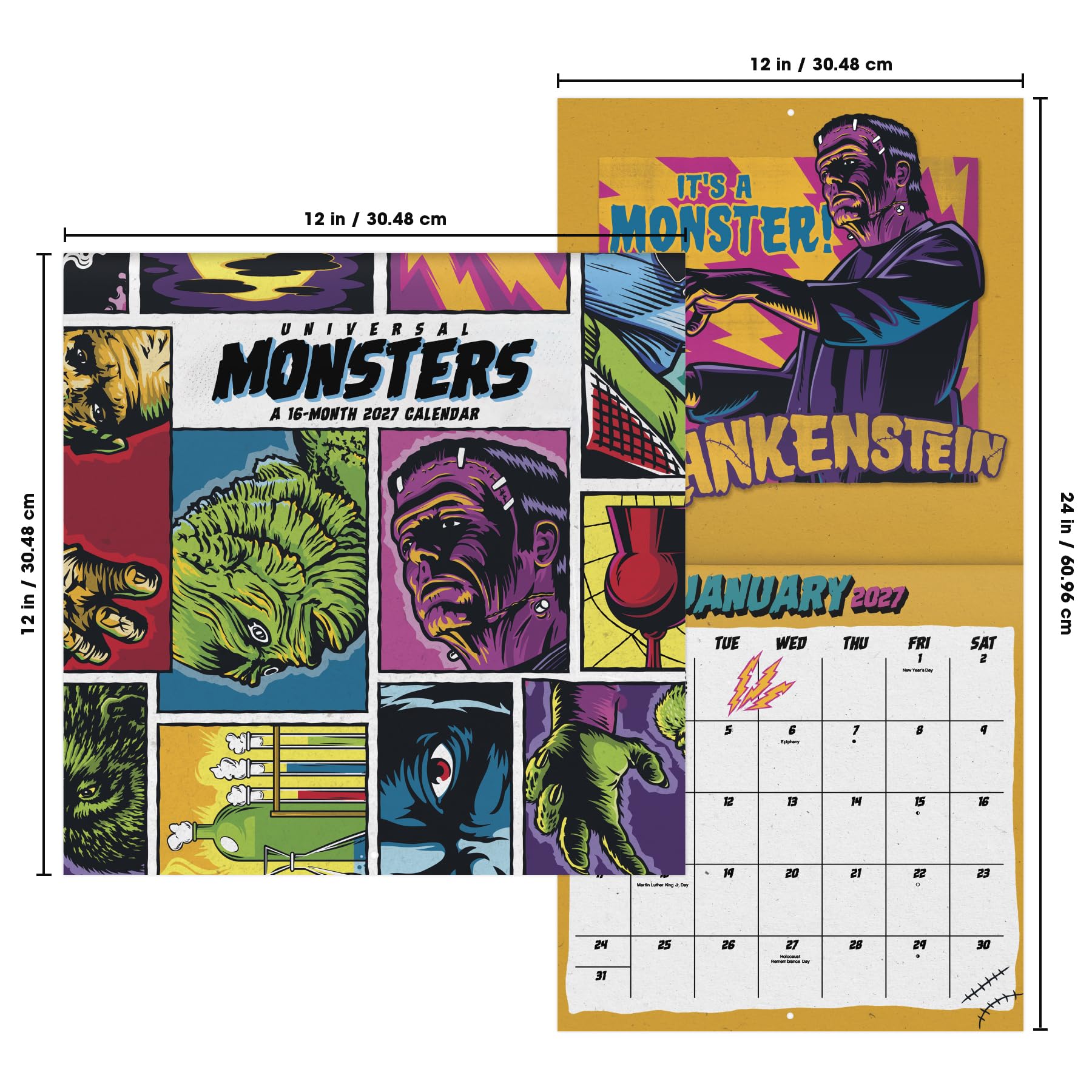 2027 Universal Monsters Wall Calendar