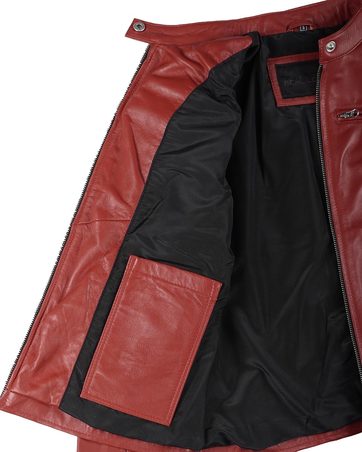 Blingsoul Real Leather Jacket Women - Cafe Racer Style Womens Leather Jackets - Image 5