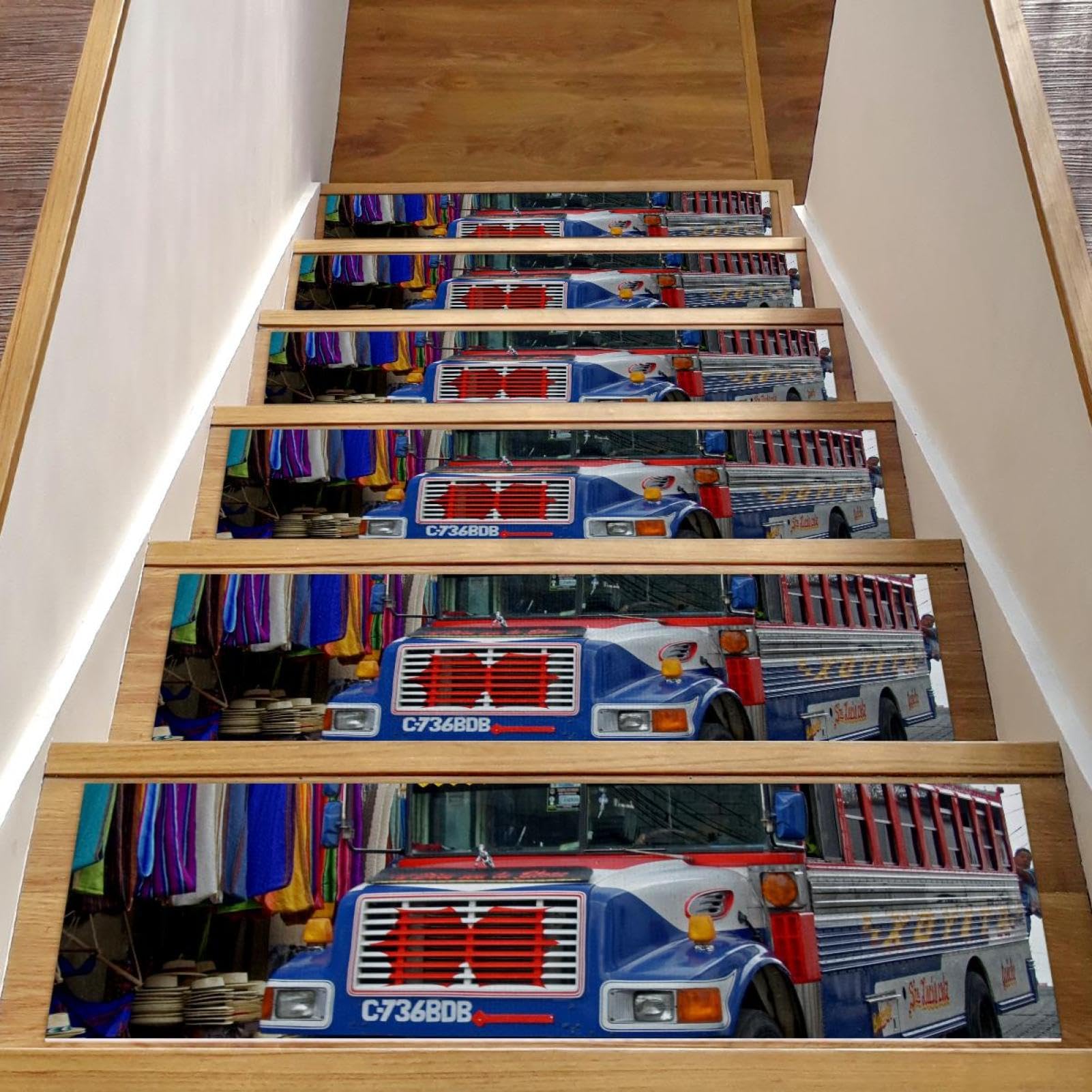 Protectores de peldaños para escaleras de madera que evitan resbalones domésticos