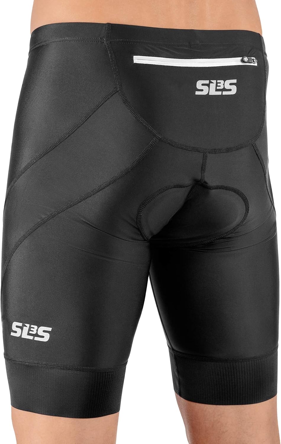 SLS3 Triathlon Shorts Men - Tri Short Mens – Mens Tri Shorts - Men's Triathlon Short FX Z Black Edition (Small) - Image 2
