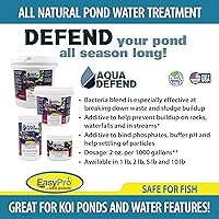 Vista 2 de EasyPro AQD10 Aqua Defend - Tratamiento de agua natural para estanques/aditivo de cubo de 10 libras para unir fosfatos, pH tampón y ayudar a