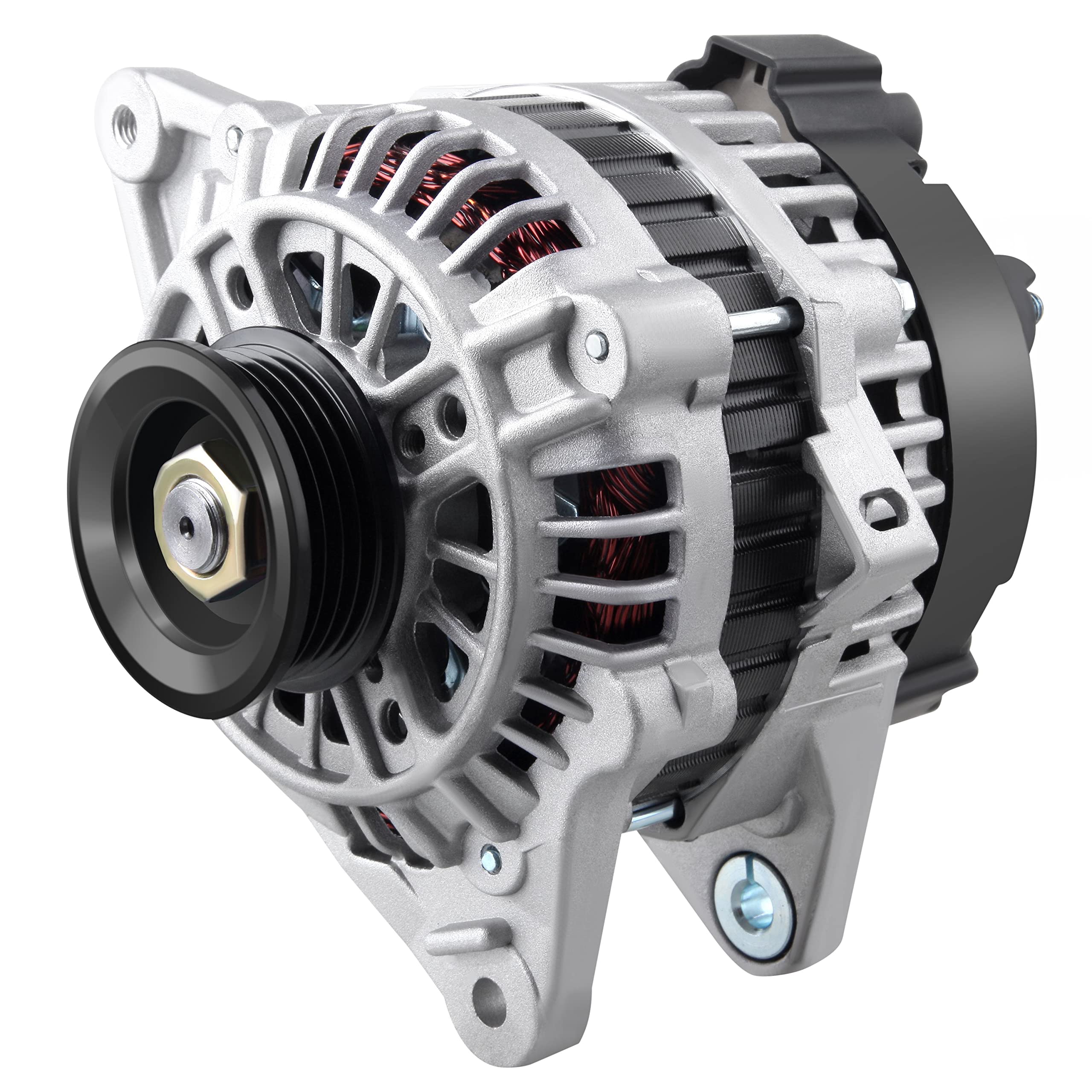 New Alternator Compatible for Accent 2006-2009 1.6L for Tiburon 2004-2007 2.0L for Tucson 2006-2009 2.0L, 90AMP/12 Volt New Electrical Alternator Repalce AVA0048 113657 37300-22650 2655023