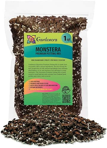 Gardenera Premium Monstera Potting Soil - Quick Drain Potting Soil