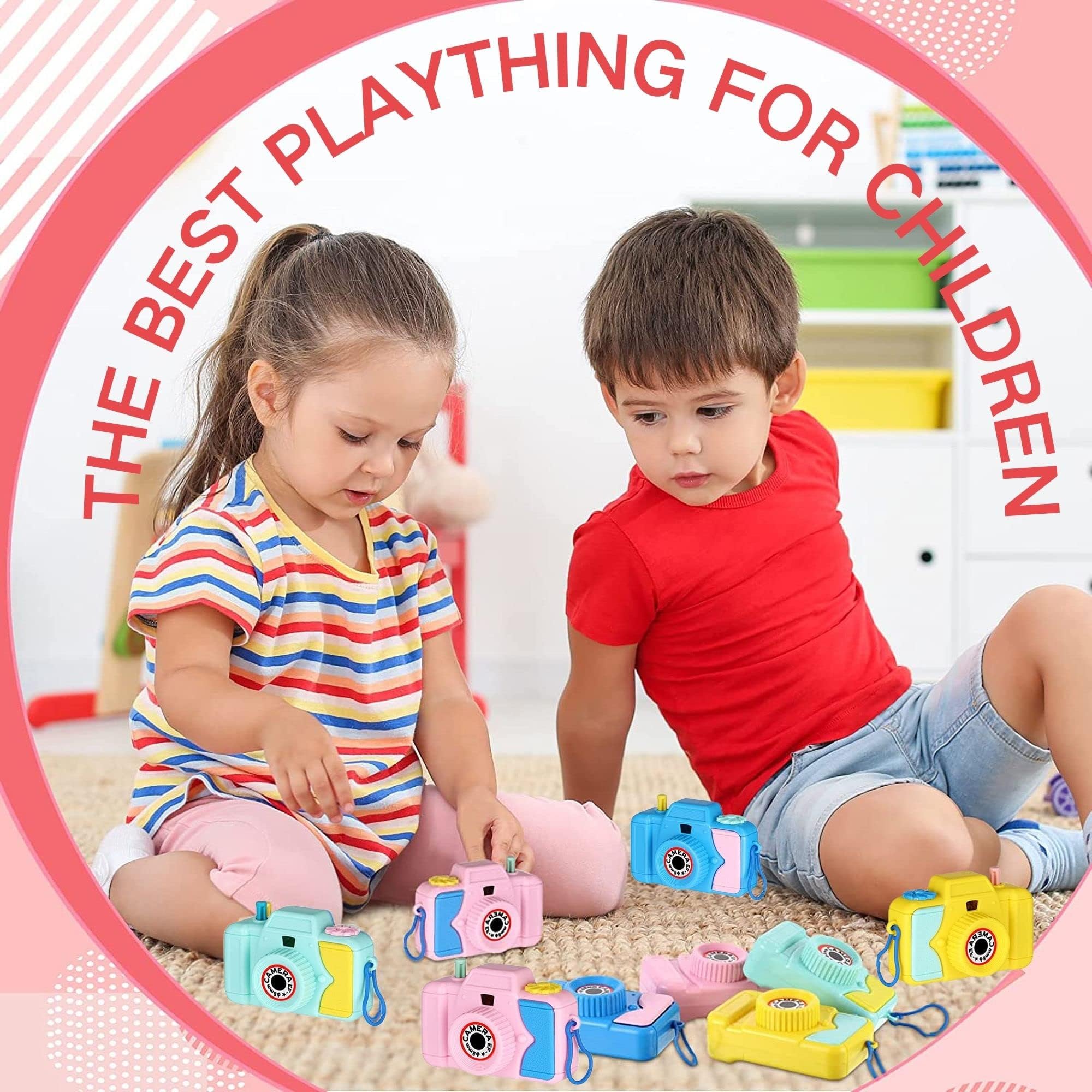 4PCS Cámara para niño, Juego Educativo para niños, Juguete de cámara Miniatura con Lente de Imagen de caleidoscopio prismático Animal, Fiesta de Juguete de Fiesta para Niño — view 6