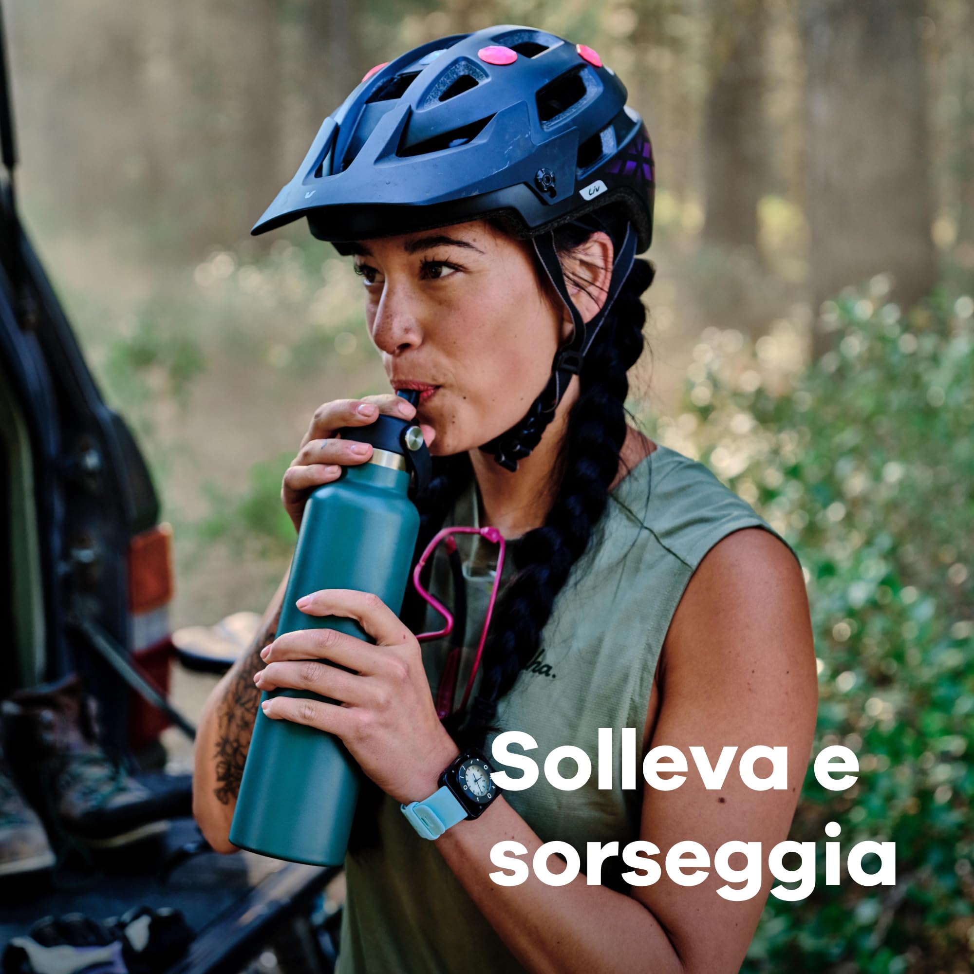 Hydro Flask - Standard Mouth - Bottiglia d'acqua da 621 ml (21 oz) - Acciaio inossidabile con isolamento sottovuoto e coperchio a cannuccia - Standard Mouth - White
