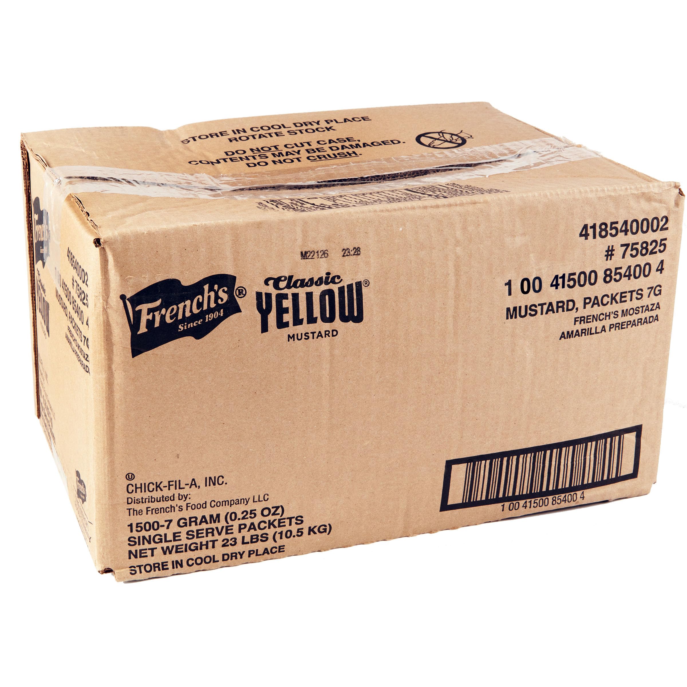 French's Classic Yellow Mustard Packets, 1500 count - One 1500 Count Individual Yellow Mustard Packets, Perfect Single-Serve Size for Delivery and Takeout Orders