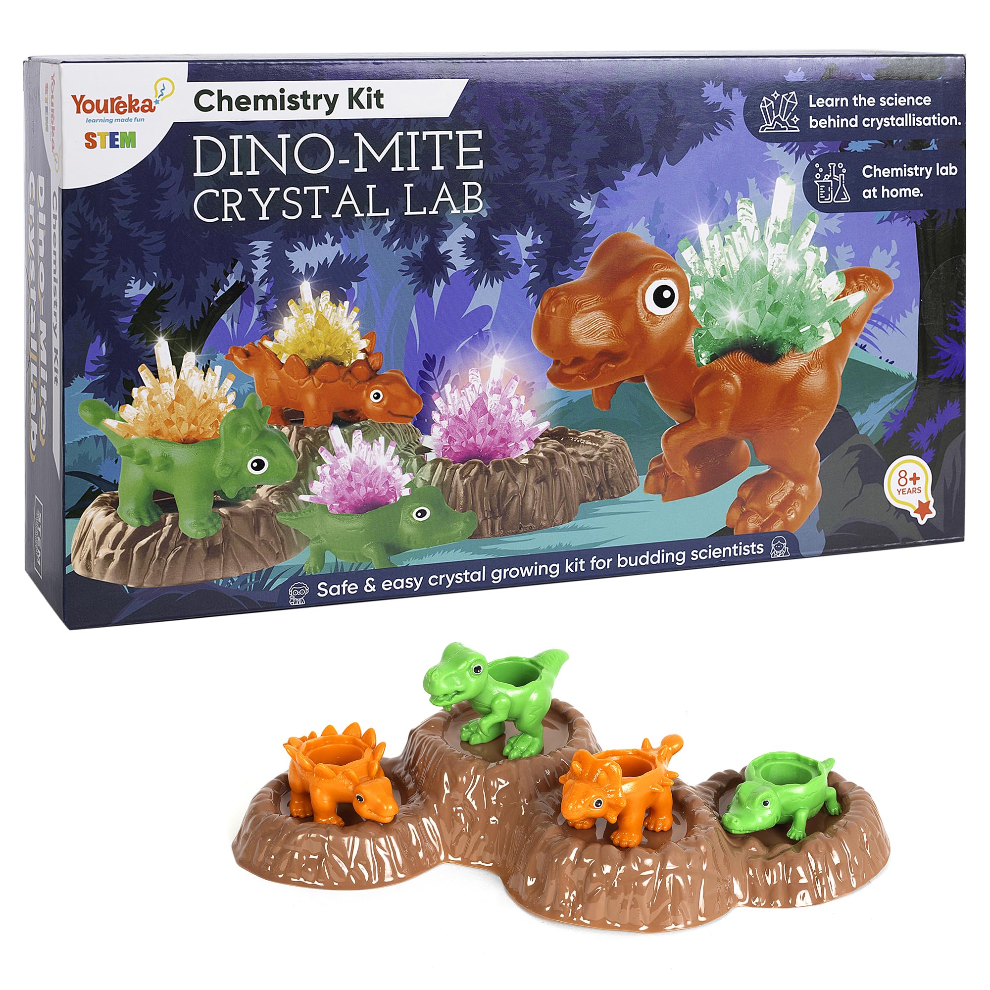 Buy Youreka Dino-Mite Crystal Lab – STEM Chemistry Kit for Kids