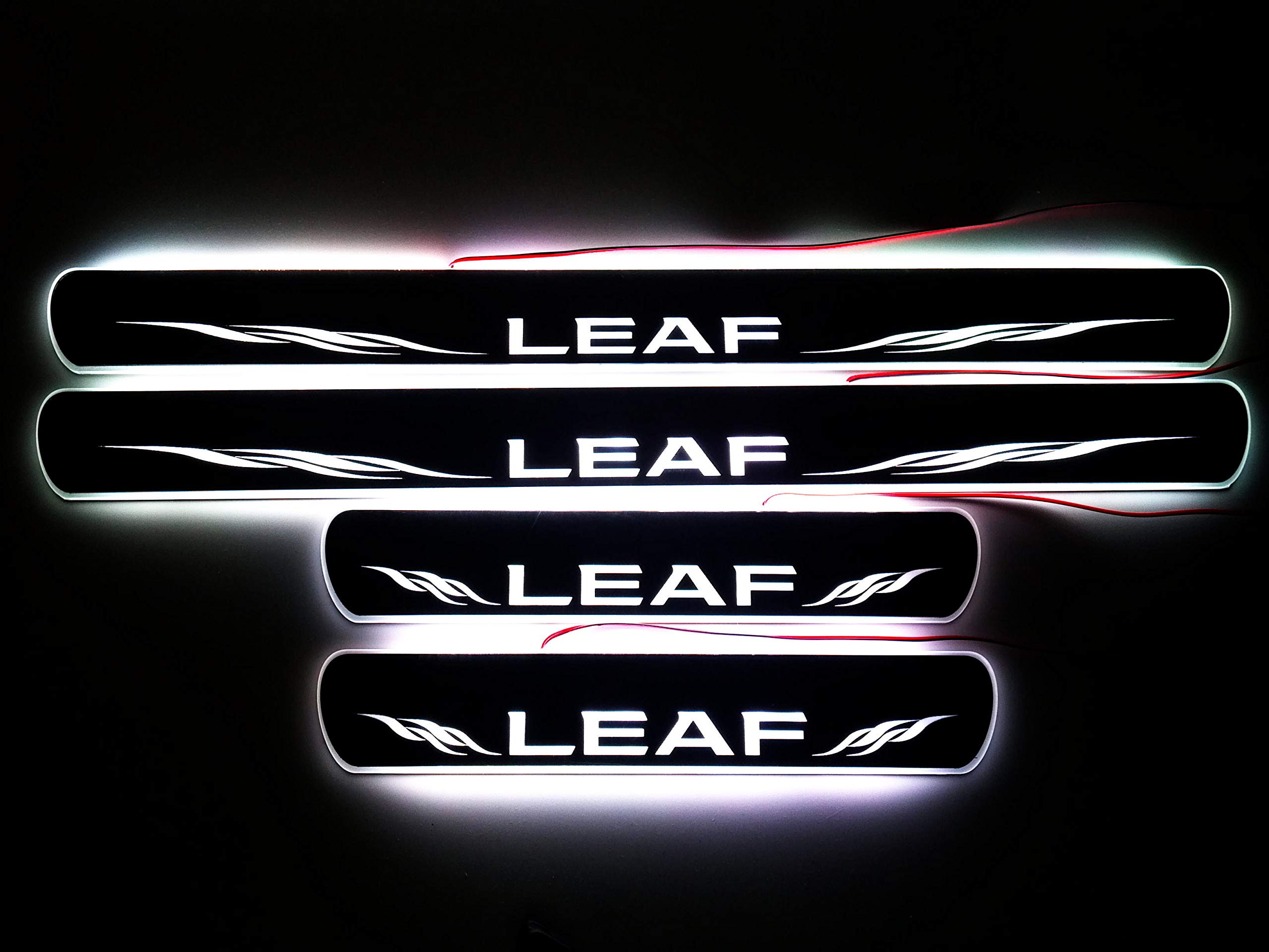 日産リーフ ZE1 スカッフプレート（ブルーLED） 日産リーフ ZE1 スカッフプレート（ブルーLED） LEDキッキング