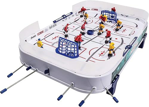 Franklin Sports Juego de hockey con barra de mesa juguete de hockey perfecto  juego de gameroom para niños  familia mini tabla de hockey de mesa
