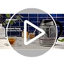Chefman Electric Kettle with Temperature Control, 5 Presets LED Indicator Lights, Removable Tea Infuser, Glass Tea Kettle & Hot Water Boiler, 360° Swivel Base, BPA Free, Stainless Steel, 1.8 Liters