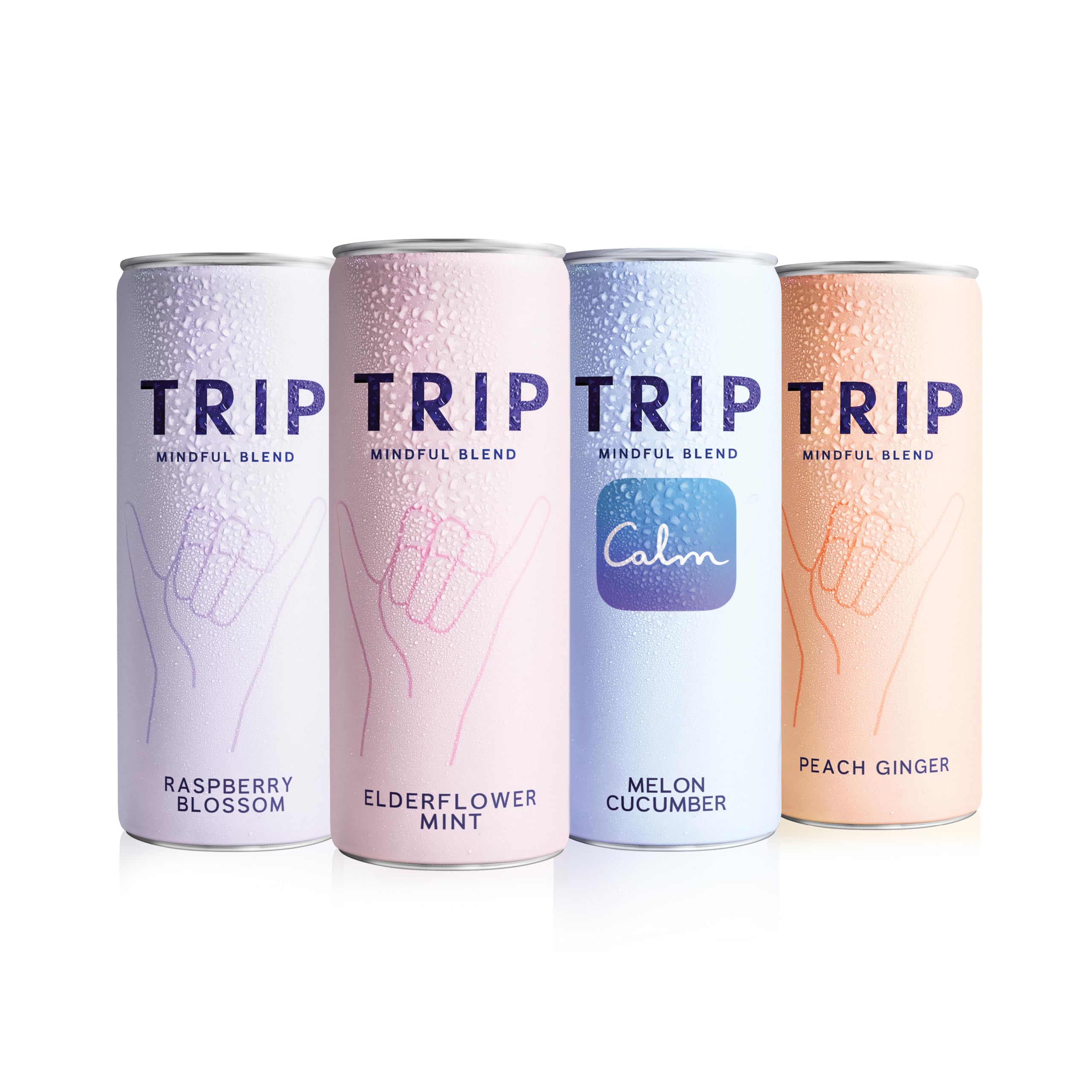TRIP Conscious Mix, Carbonated Adaptogen, Alcohol-free Cocktail with 120 mg Magnesium Citrate, Ashwagandha, Mele, 300 ml (Pack of