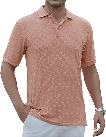 Alex Vando Mens Polo Shirts Short Sleeve Regular Fit Fashion Designed Shirt