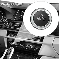 Vista 2 de X AUTOHAUX Pomo de control de calefactor HVAC A/C Interruptor de control de aire acondicionado Botón de perilla 61319393931 apto para BMW 5 6 7